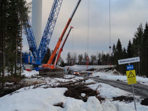 Finnland (Raahe) Windpark Mäkikangas 11 Anlagen